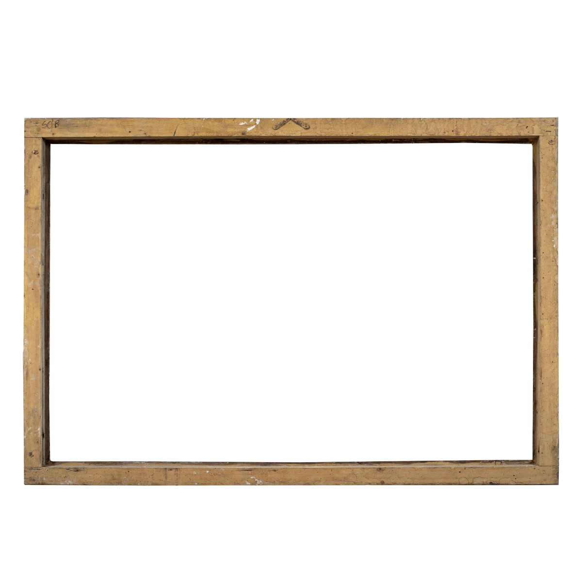 Cornice in legno intagliato, laccato e dipinto a finto marmo. Italia, XVIII secolo.-photo-4