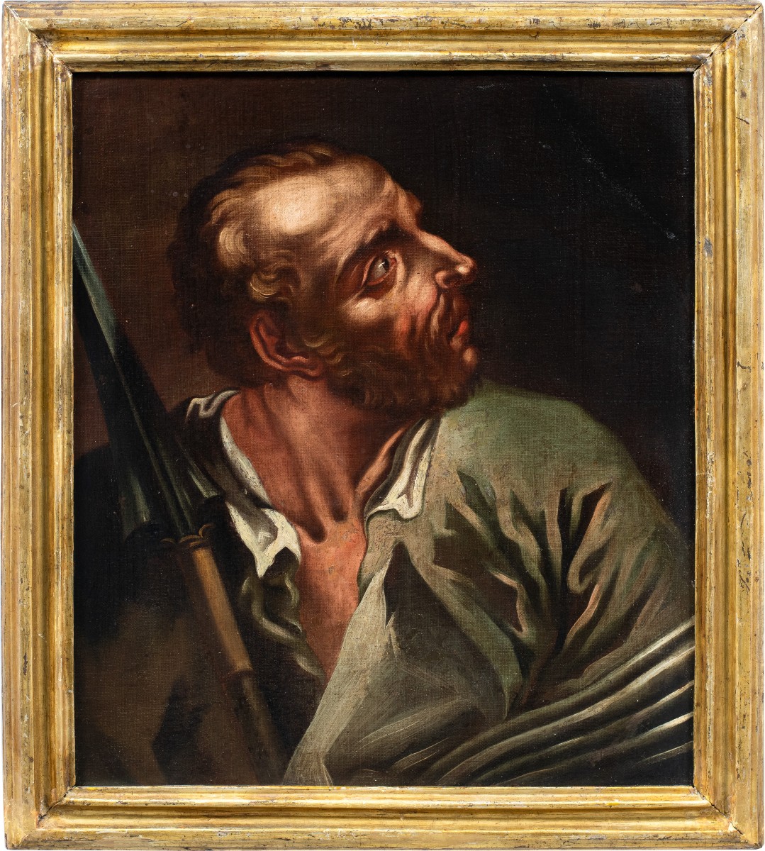 Giambattista Piazzetta (Venezia 1683 - Venezia 1754) cerchia di - Sei apostoli a mezzobusto.-photo-1