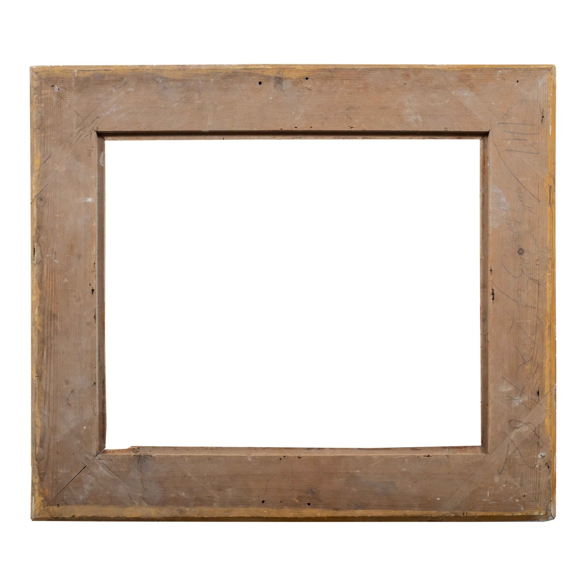 Cornice in legno intagliato e dorato con rilievi in pastiglia. Italia, fine XIX secolo.-photo-4