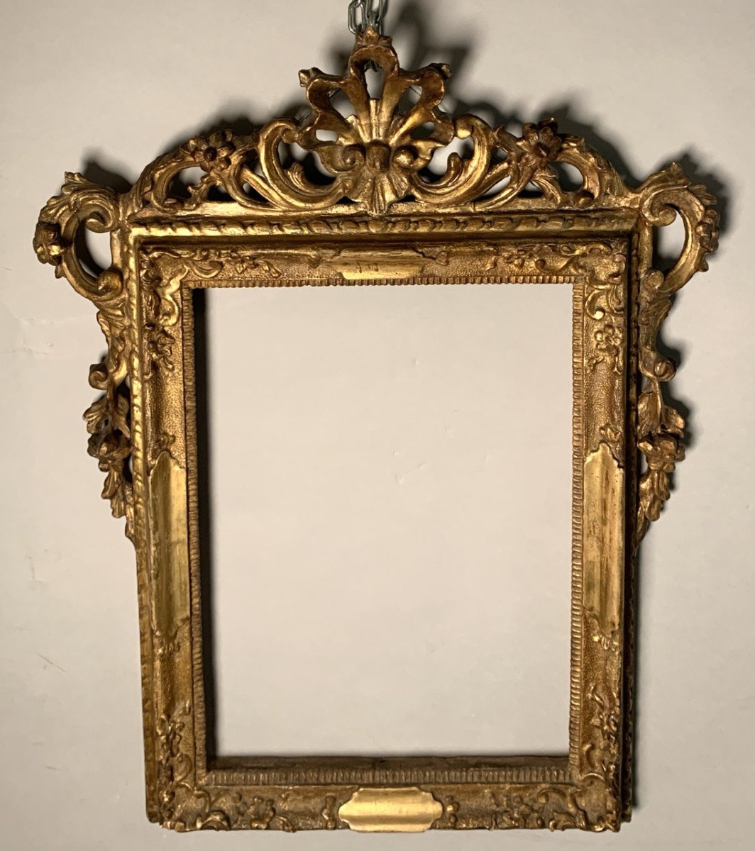 Cornice in legno intagliato e dorato. Venezia, XVIII secolo.-photo-4