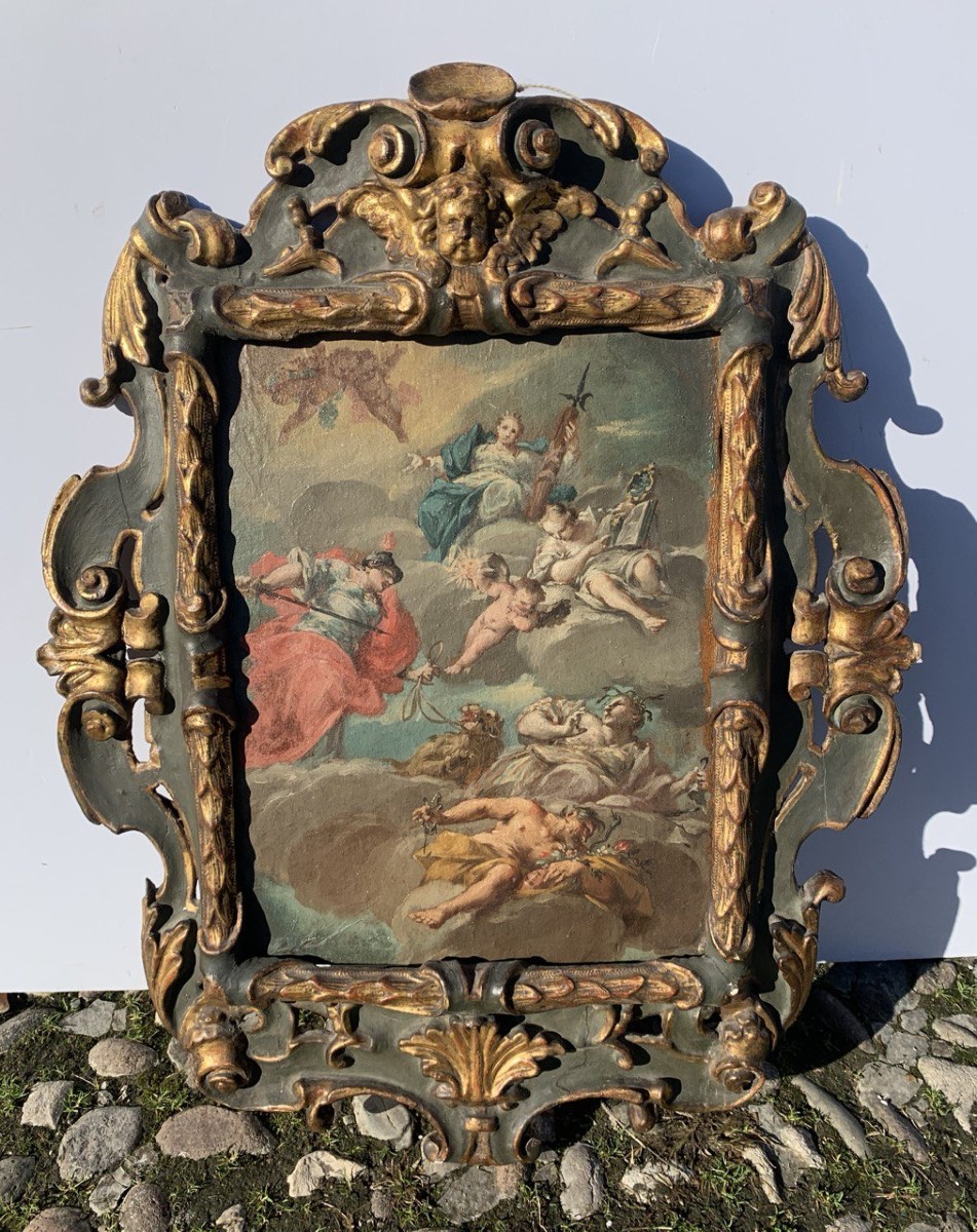 Giovanni Antonio Guardi (Vienna 1699 - Venezia 1760) - Allegoria del Buon Governo.-photo-4