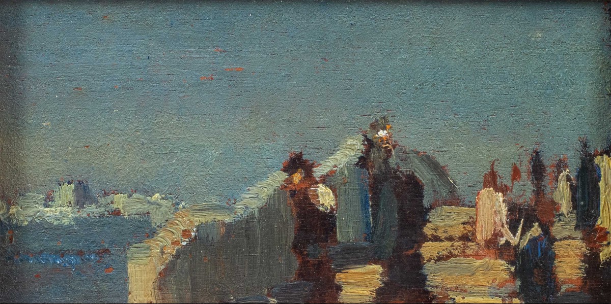 Beppe Ciardi (Venezia 1875 - Quinto di Treviso 1932) - Trittico di vedute venenezia.-photo-2