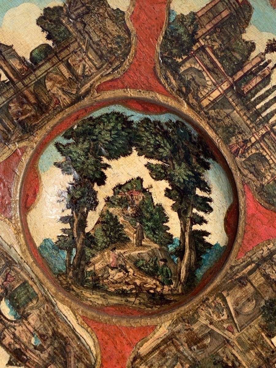 Vassoio in legno laccato ad “Arte Povera”. Torino, XVIII secolo.-photo-2