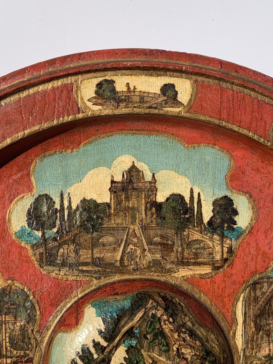 Vassoio in legno laccato ad “Arte Povera”. Torino, XVIII secolo.-photo-3