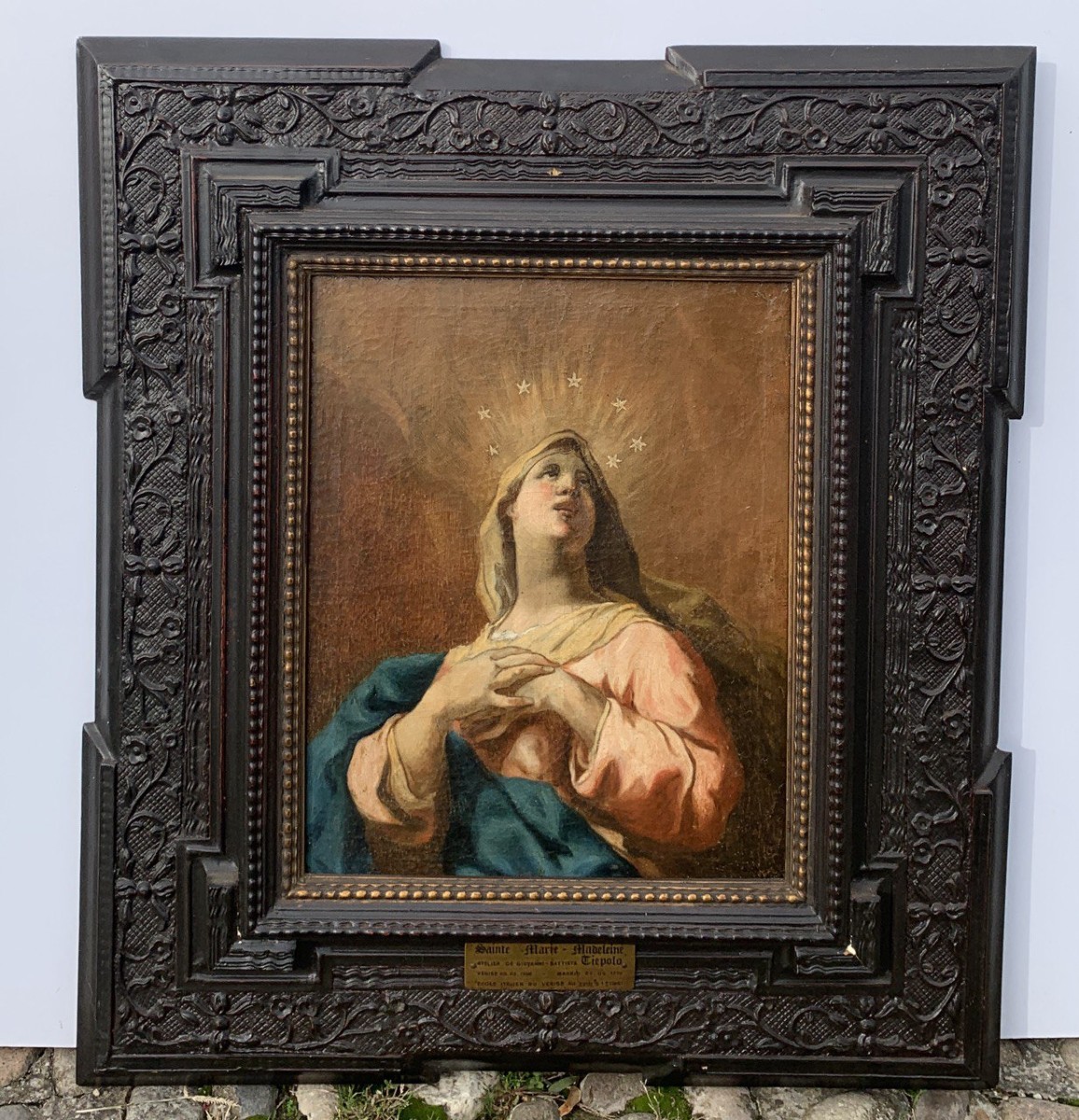 Pittore veneziano (XVIII sec.) - Maria Maddalena.-photo-4