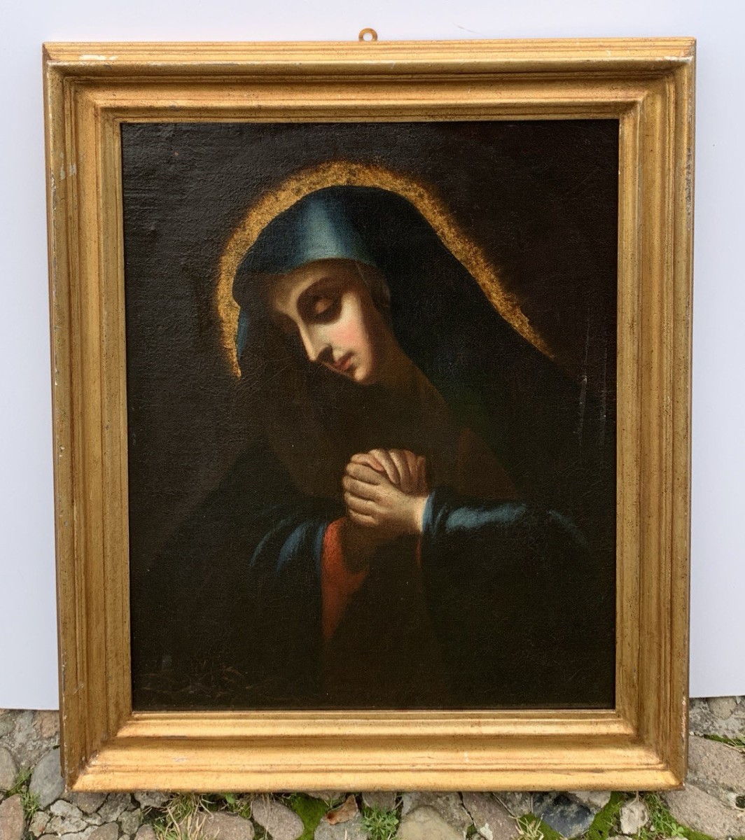 Pittore nella cerchia di Carlo Dolci (Firenze 1616 - Firenze 1686) - Madonna orante.-photo-4