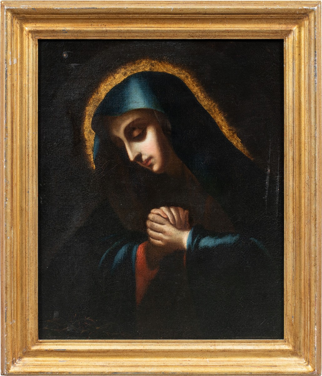 Pittore nella cerchia di Carlo Dolci (Firenze 1616 - Firenze 1686) - Madonna orante.