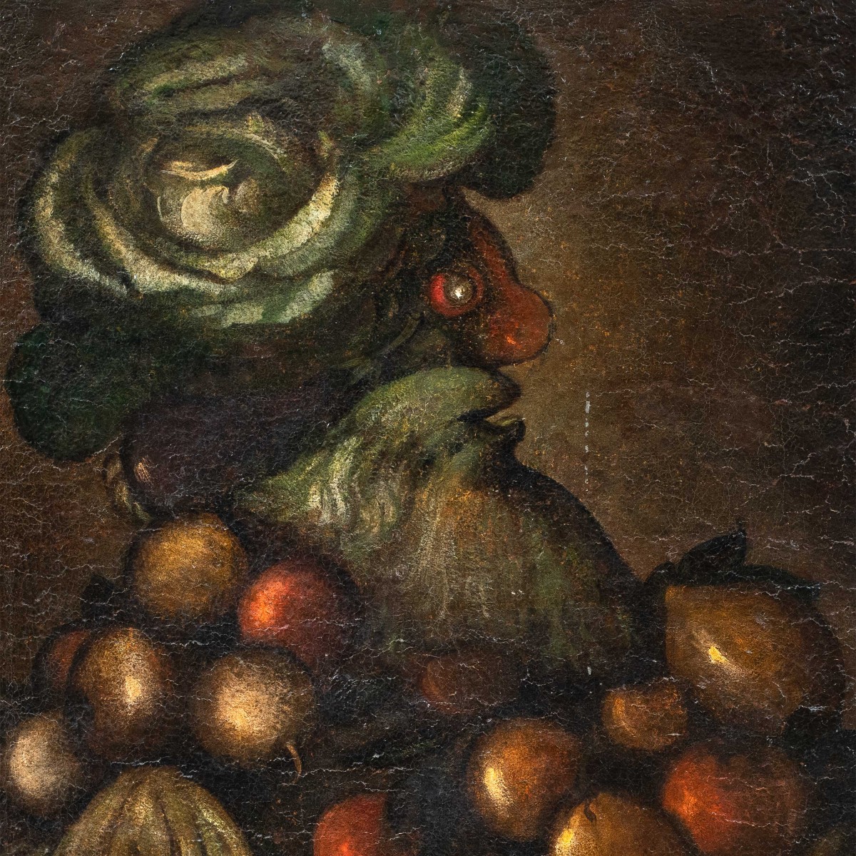 Pittore seguace di Giuseppe Arcimboldo (Milano 1527 - Milano 1593)) - Allegoria dell’Autunno.-photo-2