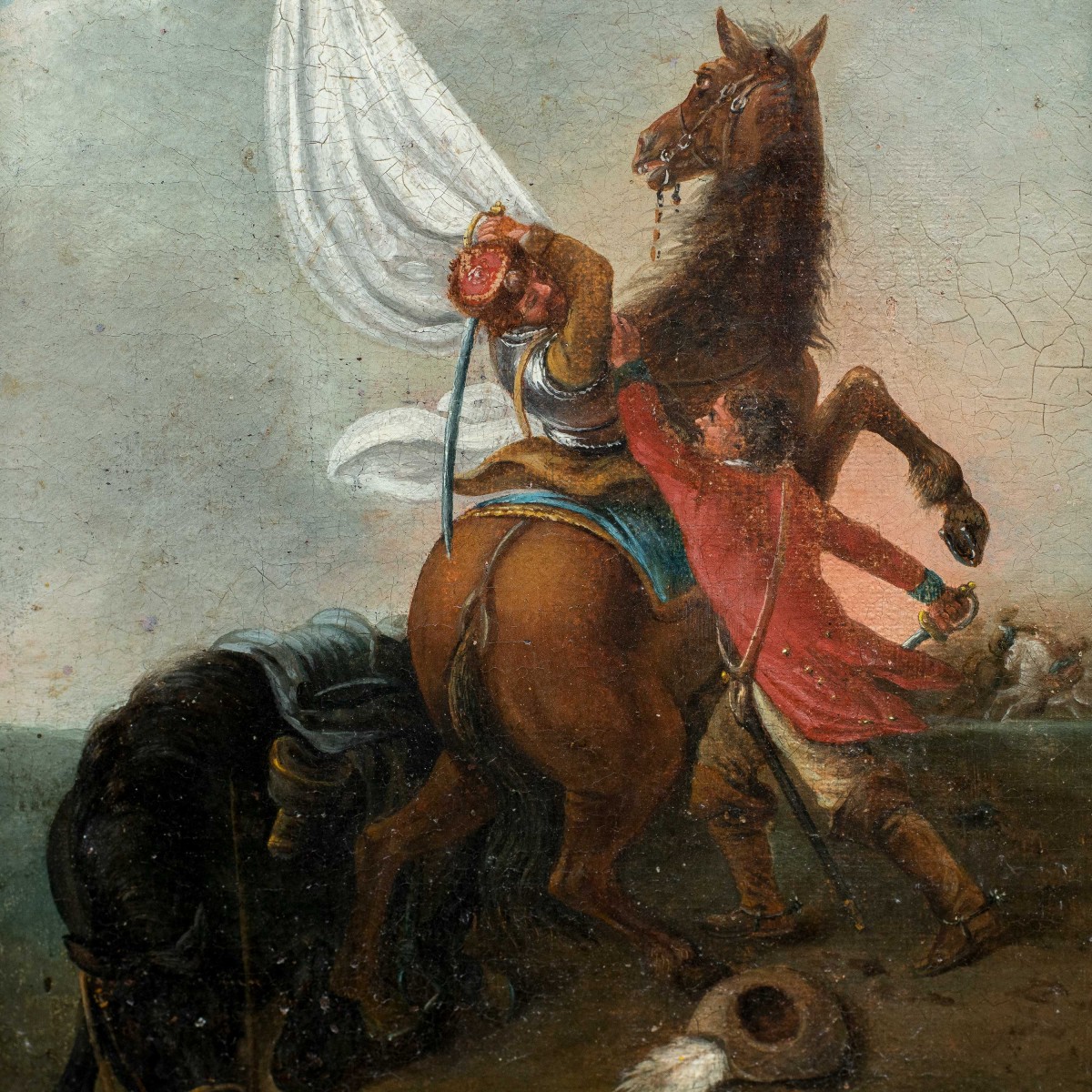 Francesco Casanova (Londra 1727 – Mödling 1803) - Scena di battaglia a cavallo.-photo-2