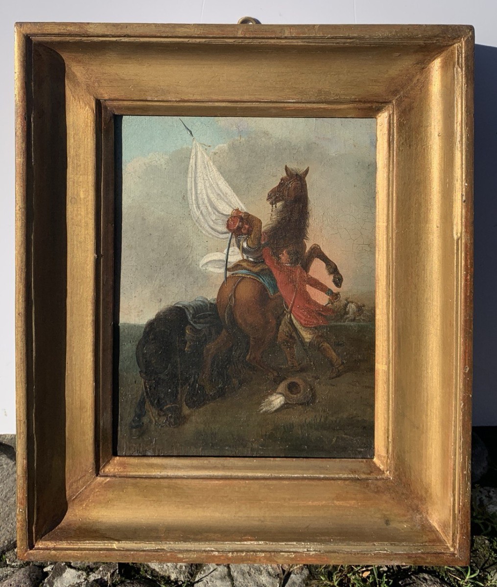 Francesco Casanova (Londra 1727 – Mödling 1803) - Scena di battaglia a cavallo.-photo-4