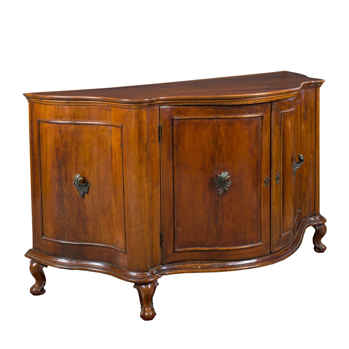 Credenza in legno di noce massello. Venezia, XVIII secolo.-photo-2