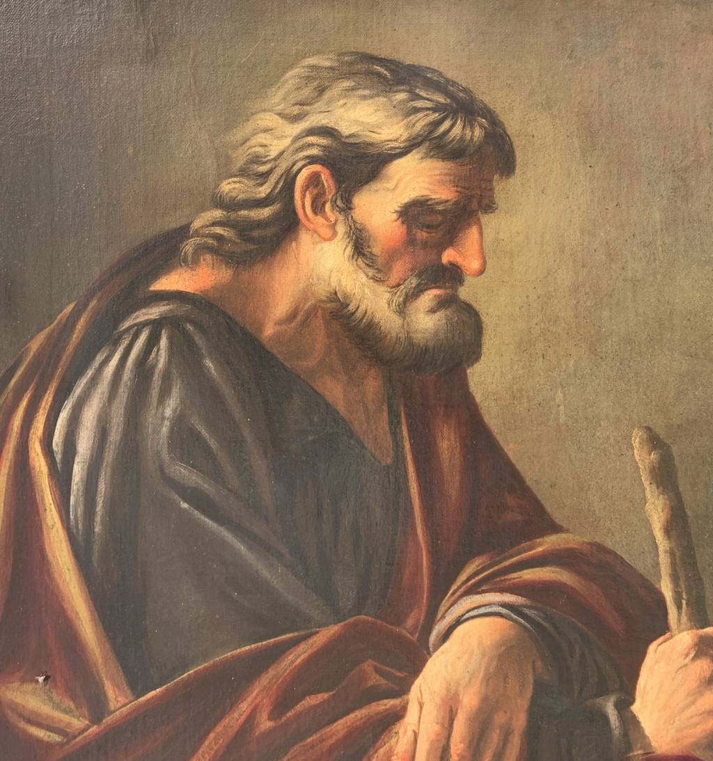 Pittore nella cerchia di Bartolomeo Cavarozzi (Viterbo 1587 - Roma 1625) - San Giuseppe.-photo-1