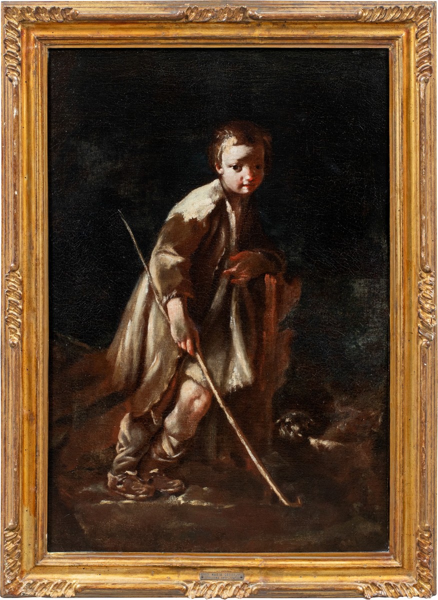 Giuseppe Maria Crespi detto lo Spagnoletto (Bologna 1665 - Bologna 1747) - Coppia di fanciulli.-photo-2