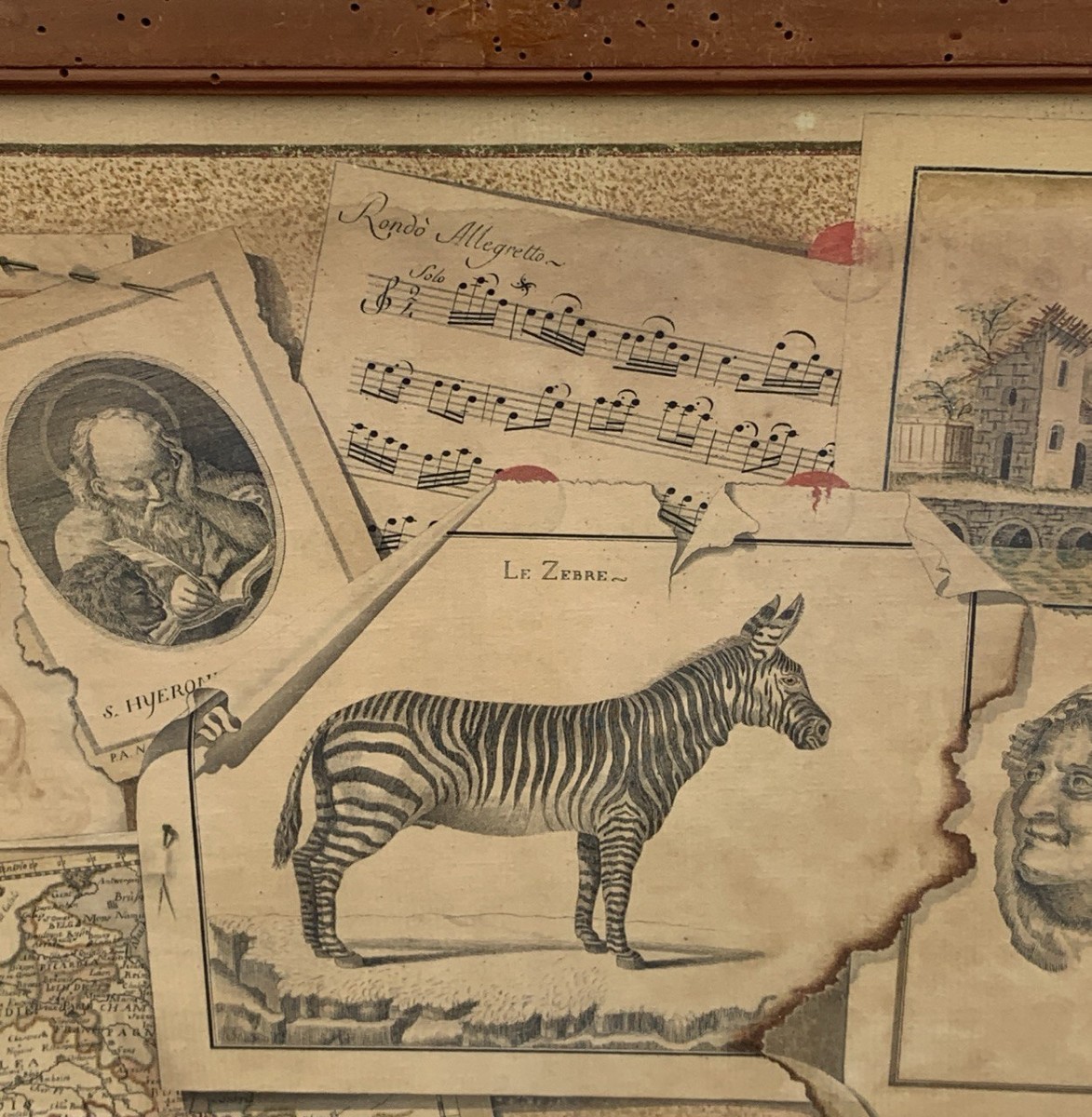 Aloys Orelli (attivo in Italia inizi XIX sec.) - Trompe l’oeil con incisioni.-photo-1