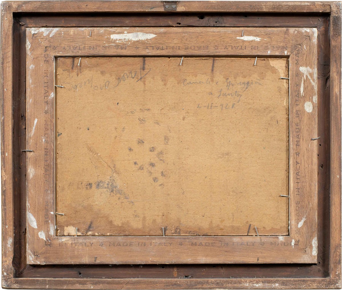 Ottone Zorlini (Treviso 1891 - San Paolo 1967) - Paesaggio con lago e montagne.-photo-3