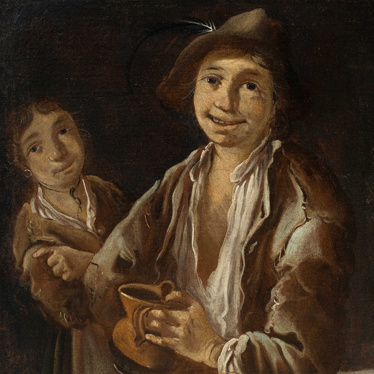 Giacomo Francesco Cipper, detto il Todeschini (Feldkirch 1664-Milano 1736) cerchia di - Osteria-photo-2