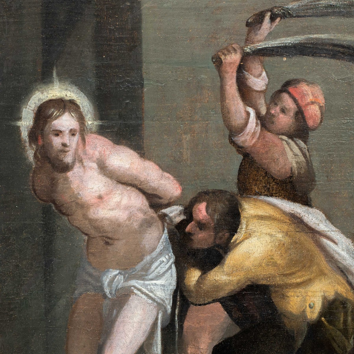 Piero di Giovanni Bonaccorsi, detto Perin del Vaga (XVI) bottega di - Flagellazione di Cristo. -photo-2