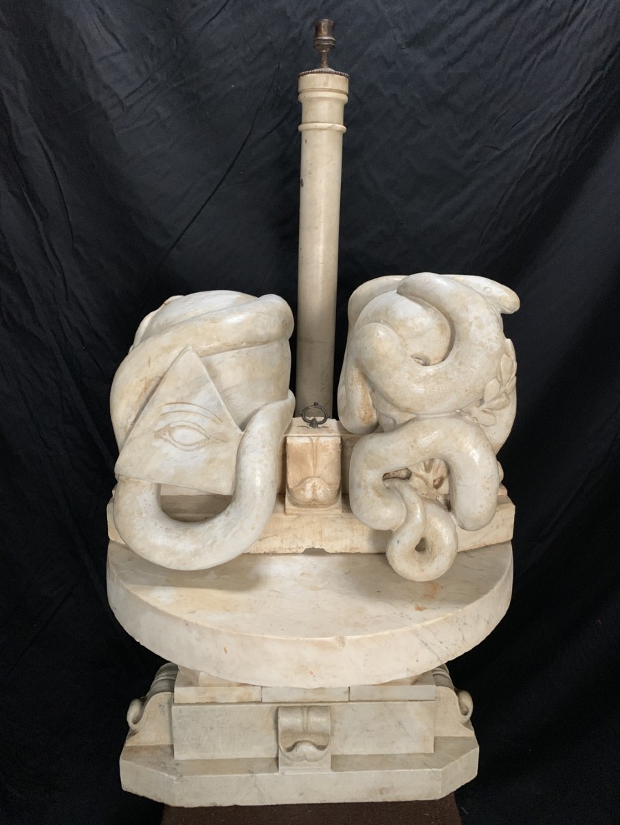 Scultore italiano (inizi XX sec.) - Altare massonico.-photo-3