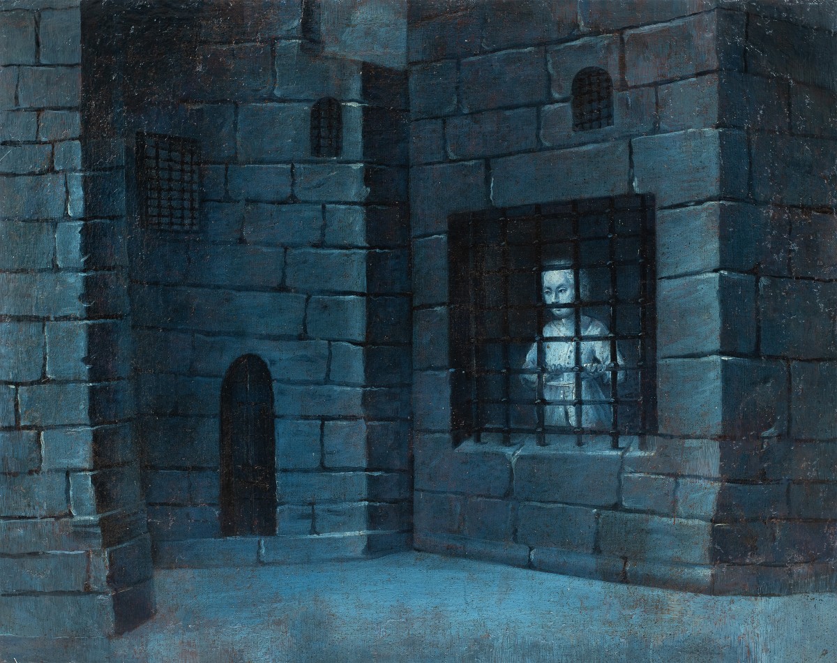 Pittore francese (XVIII sec.) - Giuseppe in prigione.