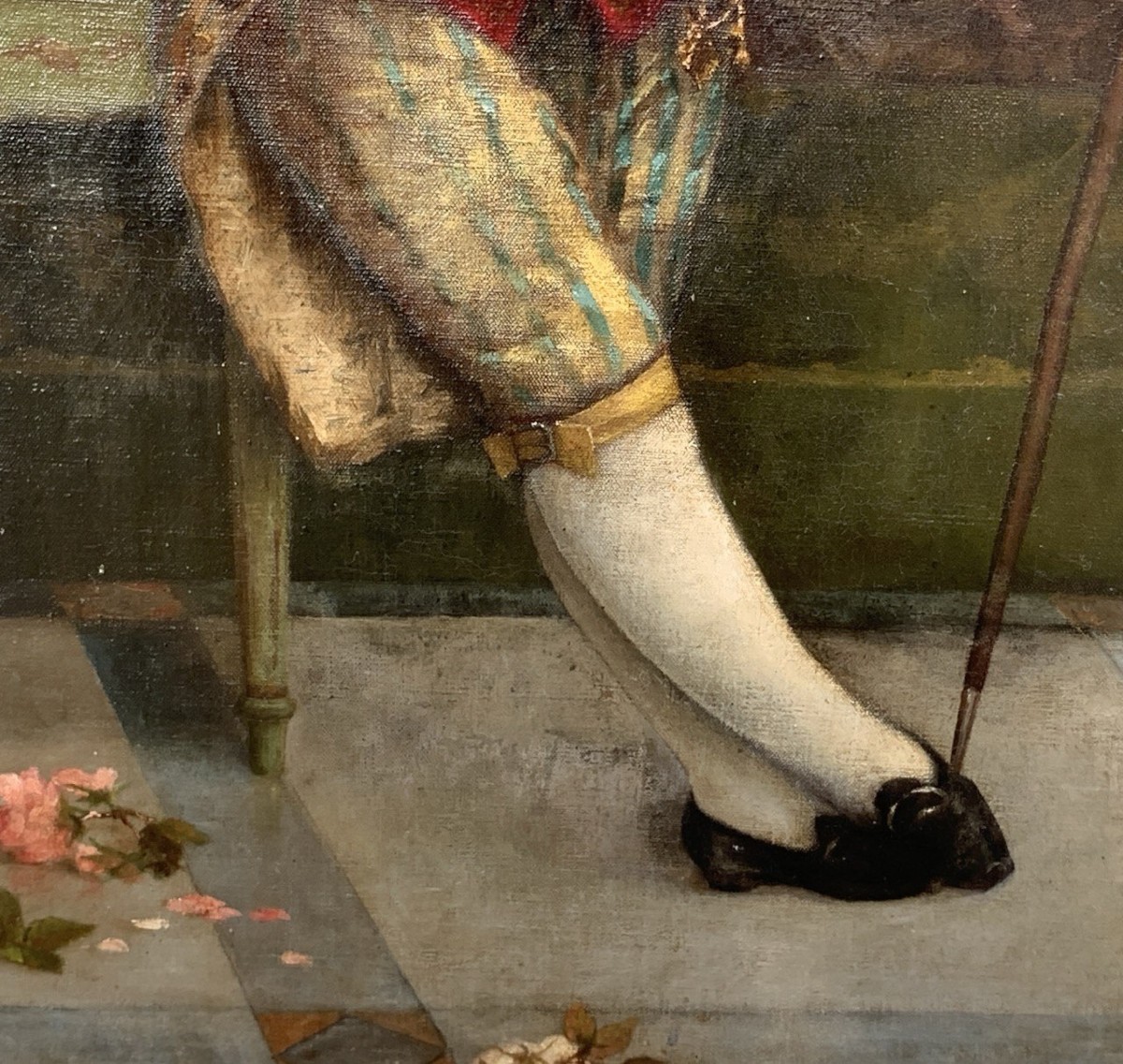 Pittore italiano (attivo nel XIX-XX sec.) - Ritratto di bambino aristocratico.-photo-3