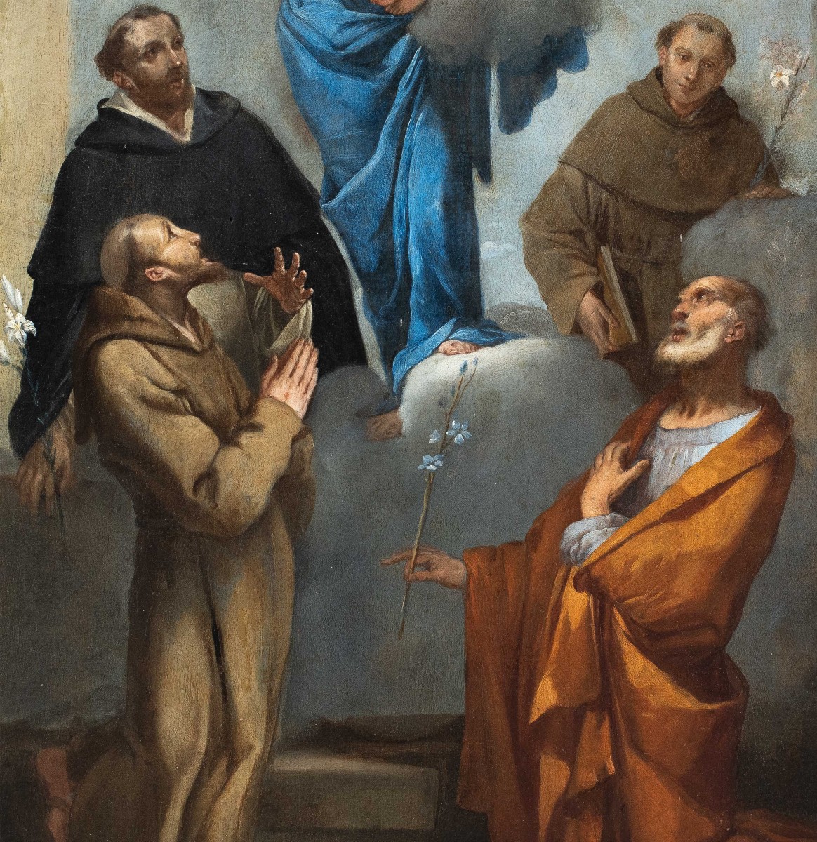 Giulio Carpioni (Venezia 1613 - Vicenza 1678) - Madonna con Bambino tra i santi.-photo-3