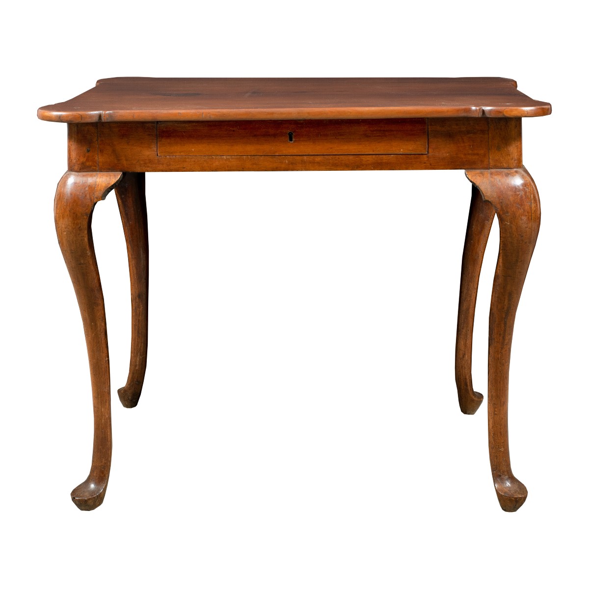 Tavolino scrittoio in legno di noce. Venezia, XVIII secolo.