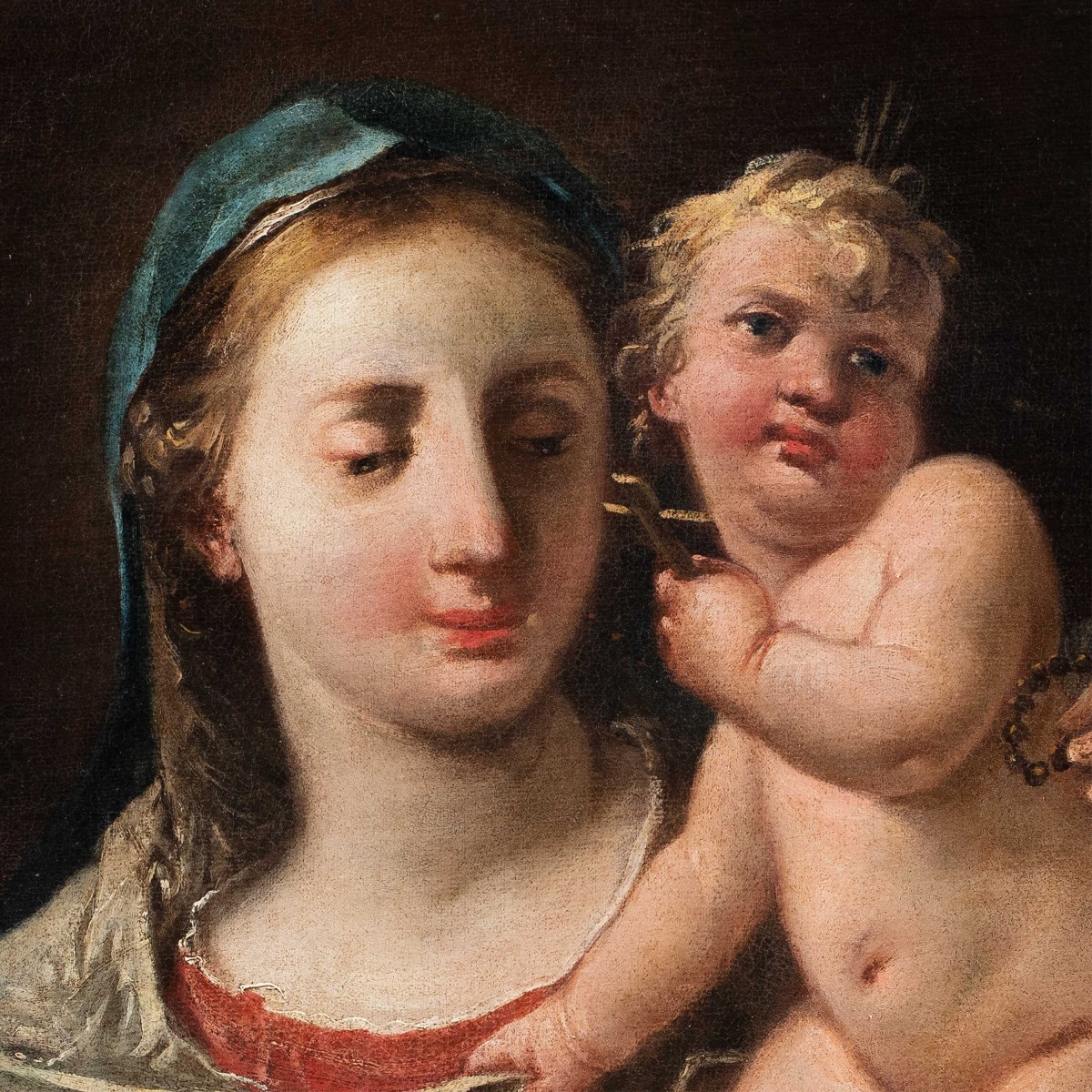 Gaspare Diziani (Belluno 1689 – Venezia 1767) - Madonna col Bambino.-photo-2