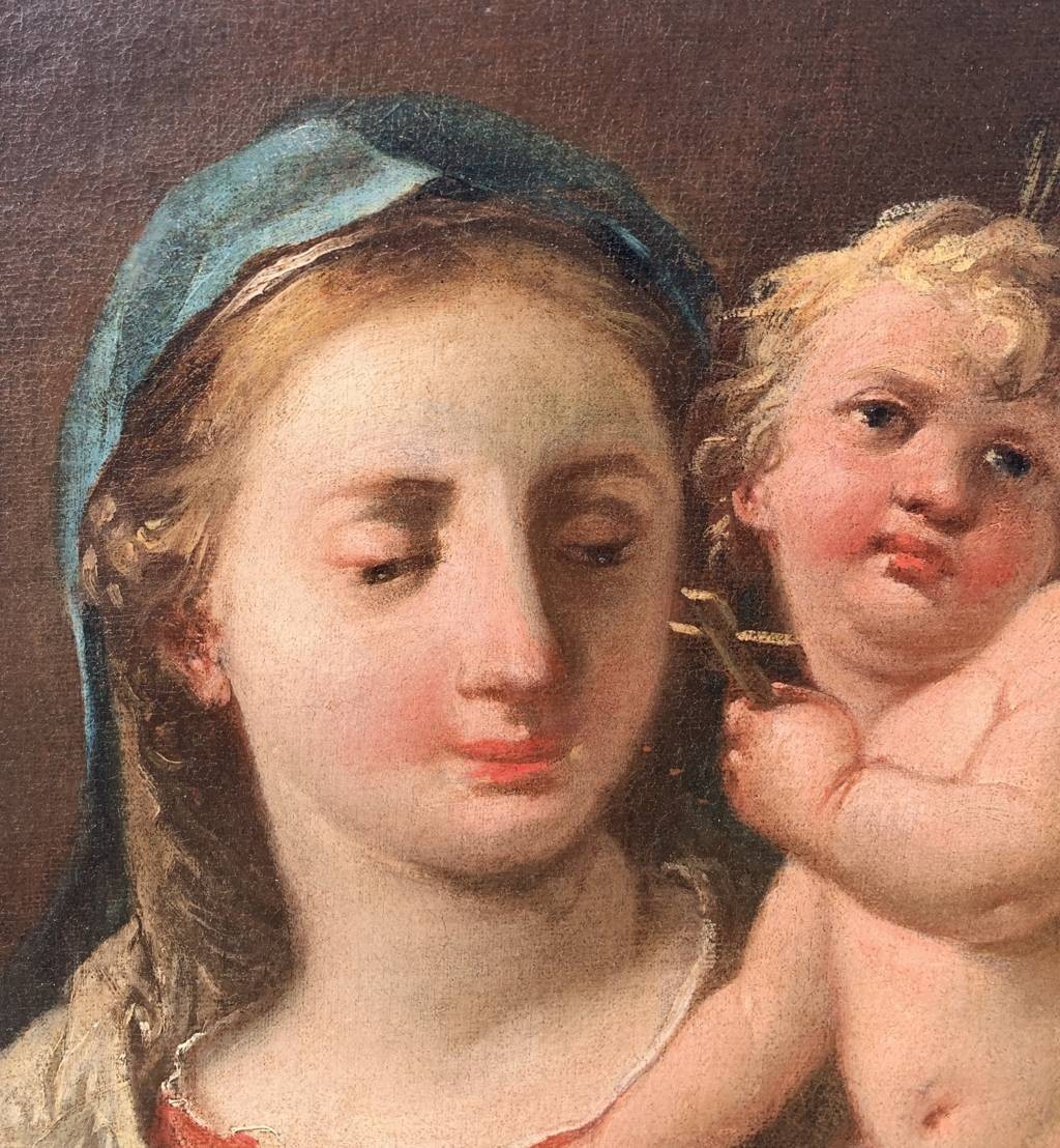 Gaspare Diziani (Belluno 1689 – Venezia 1767) - Madonna col Bambino.-photo-2