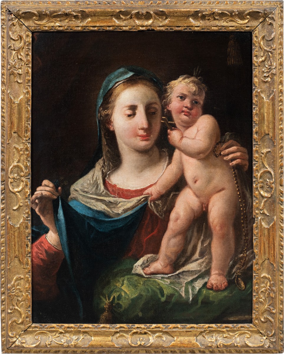 Gaspare Diziani (Belluno 1689 – Venezia 1767) - Madonna col Bambino.