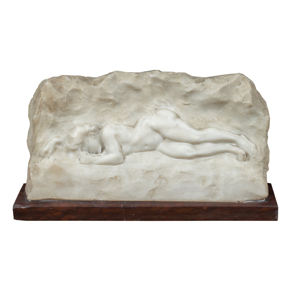 Scultura bassorilievo in marmo - Nudo di donna. Italia, inizi XX secolo.
