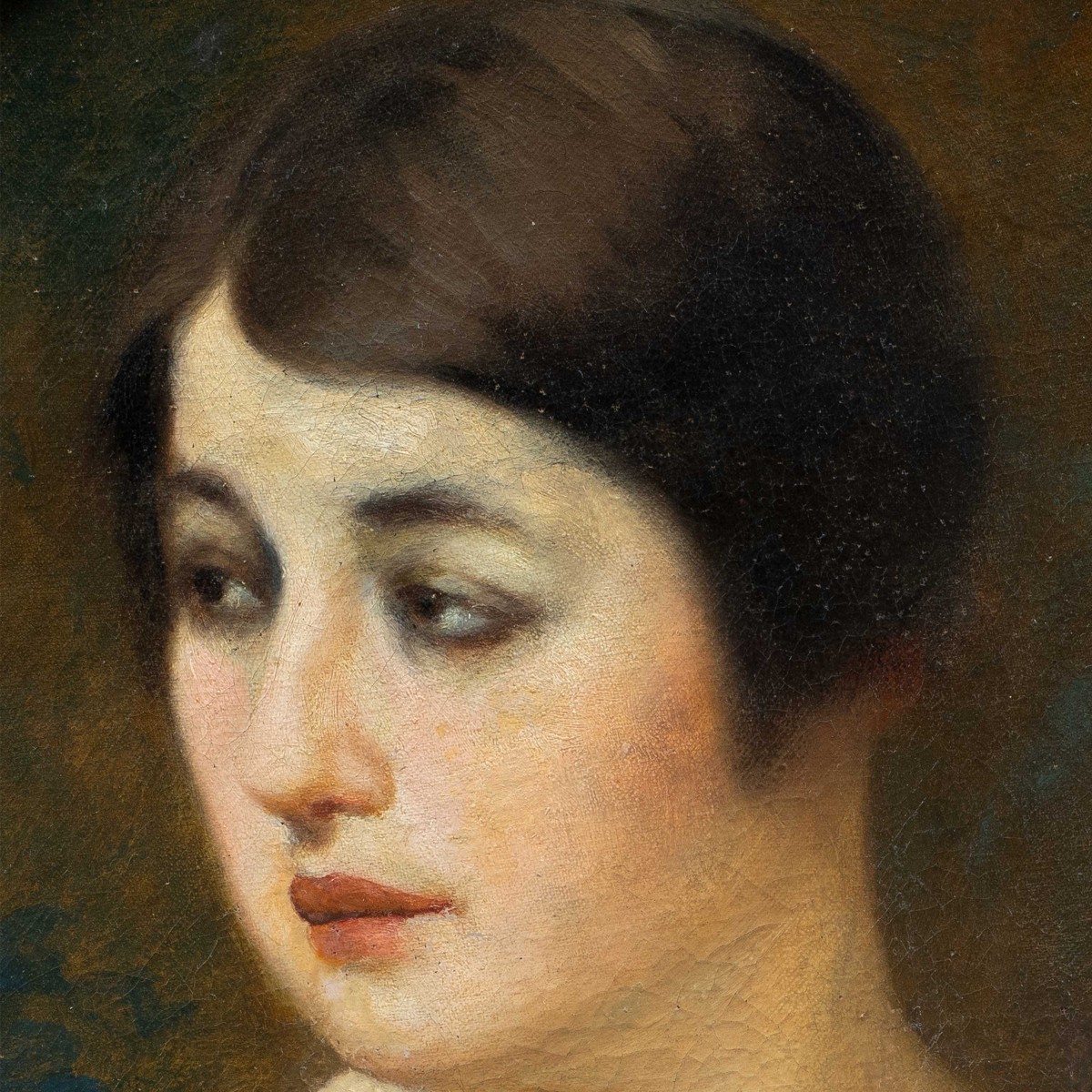 Emilio Magistretti (Milano 1851 - Milano 1936) - Fanciulla con tigre.-photo-3