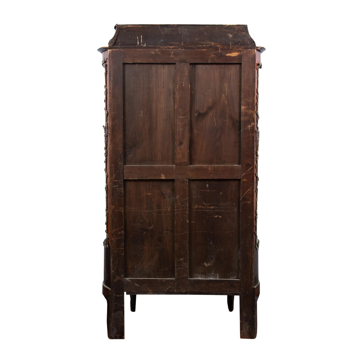 Vetrina impiallacciata in legni vari. Francia, fine XIX secolo. -photo-1