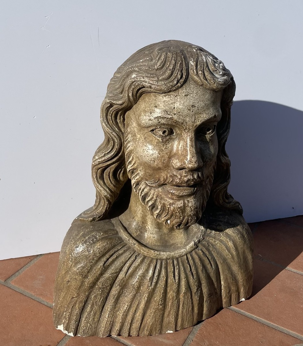 Scultore italiano (XV-XVI secolo) — Busto di Cristo.-photo-1
