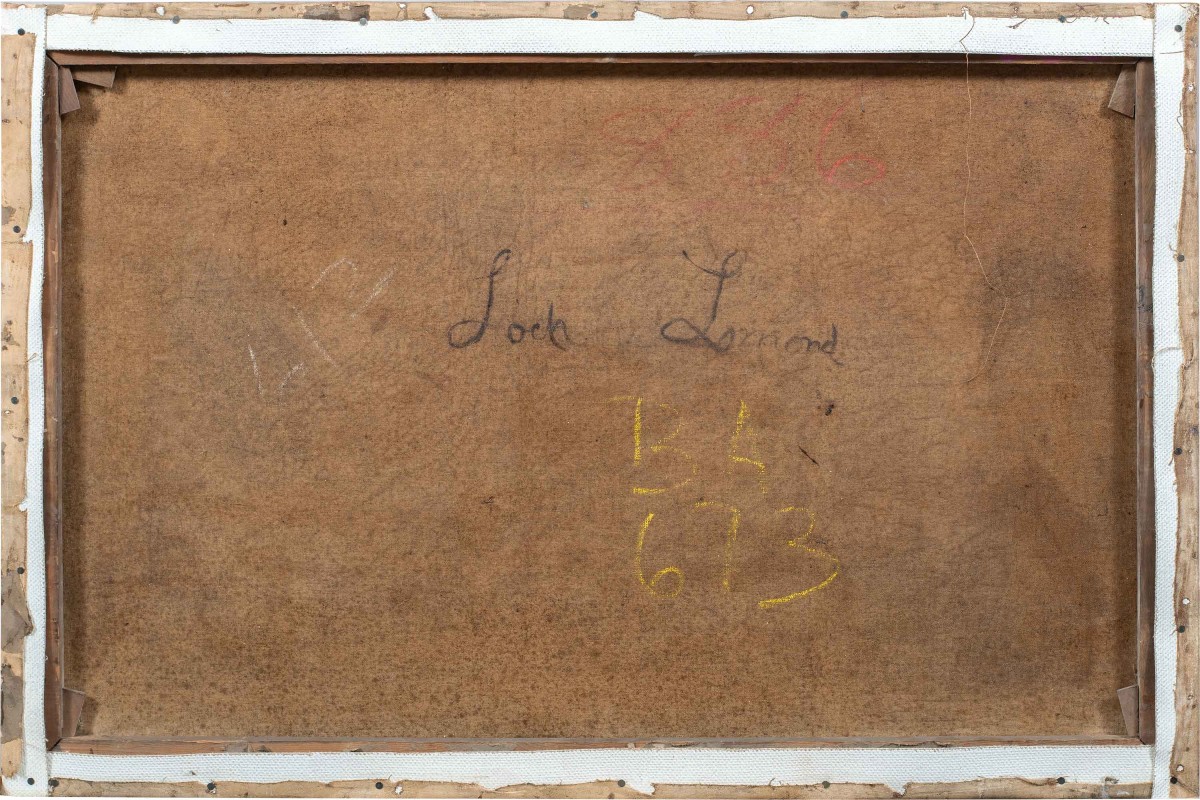 John MacWhirter RA (Slateford, Edimburgo 1839 - Londra 1911)  —  Veduta di Loch Lomond.-photo-3