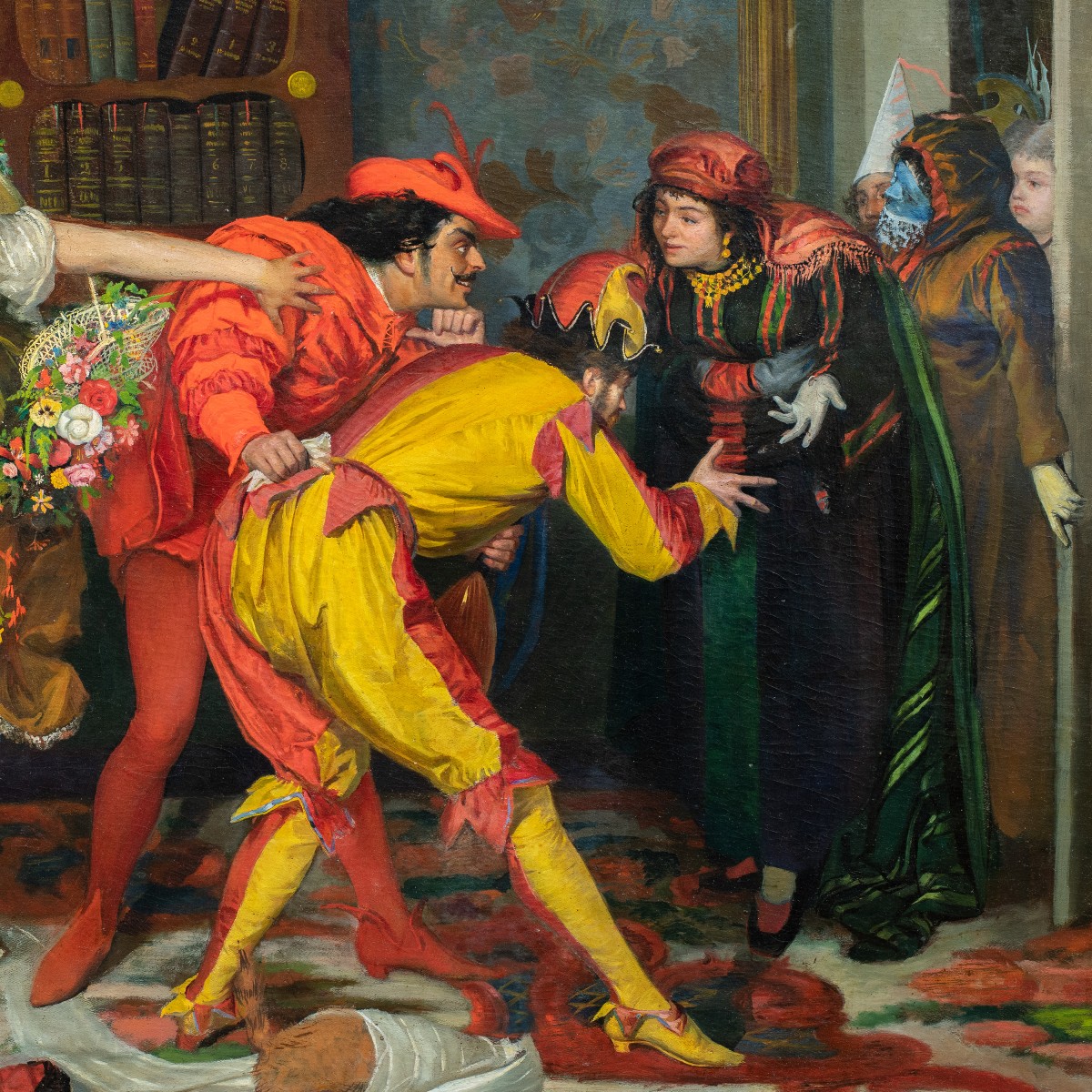 Vincenzo Colleoni (Attivo a Venezia nella seconda metà del XIX sec.) - Scena di interno.-photo-2