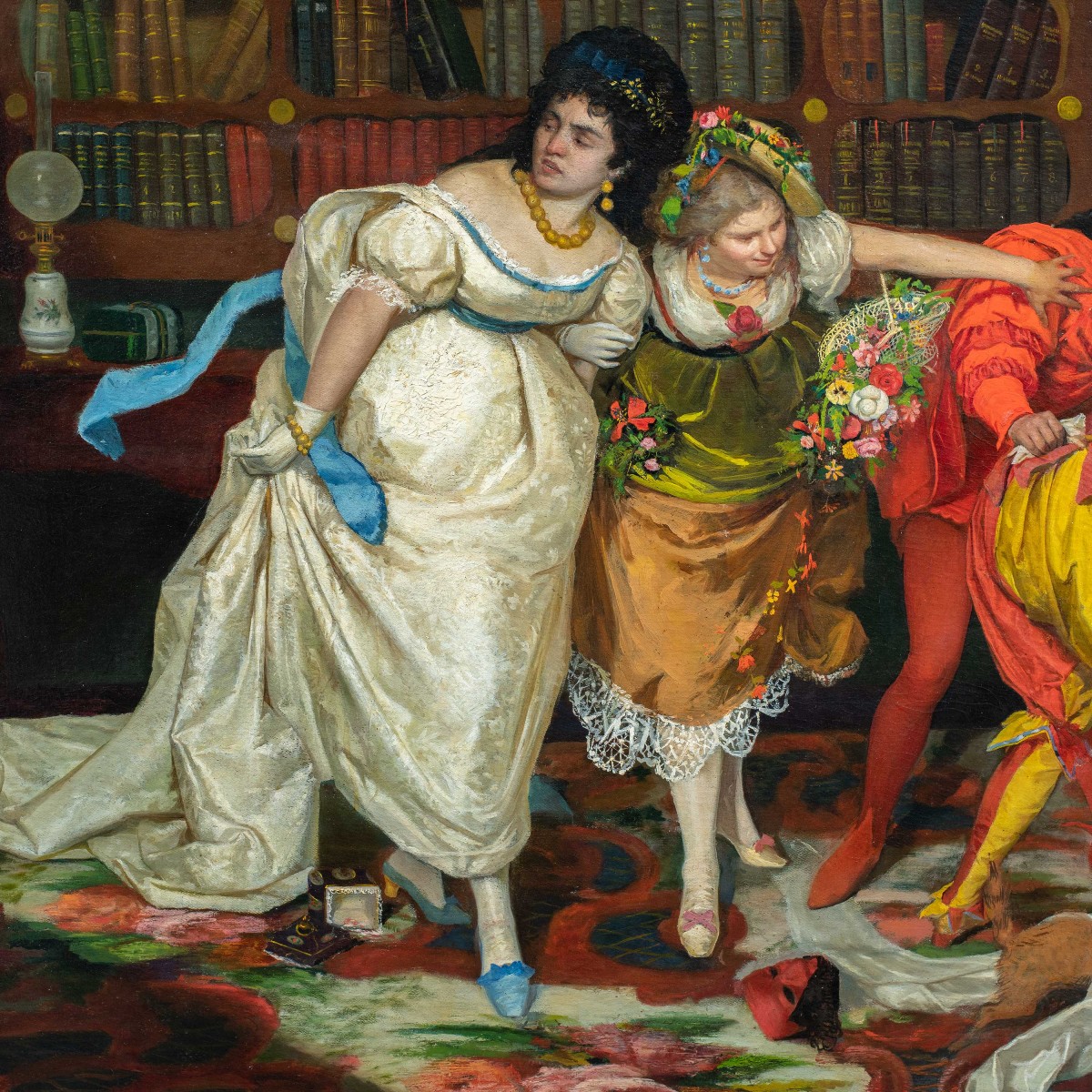 Vincenzo Colleoni (Attivo a Venezia nella seconda metà del XIX sec.) - Scena di interno.-photo-3