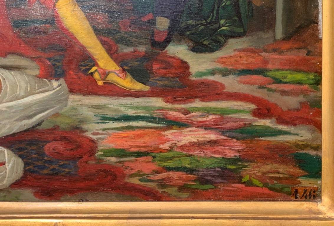 Vincenzo Colleoni (Attivo a Venezia nella seconda metà del XIX sec.) - Scena di interno.-photo-3