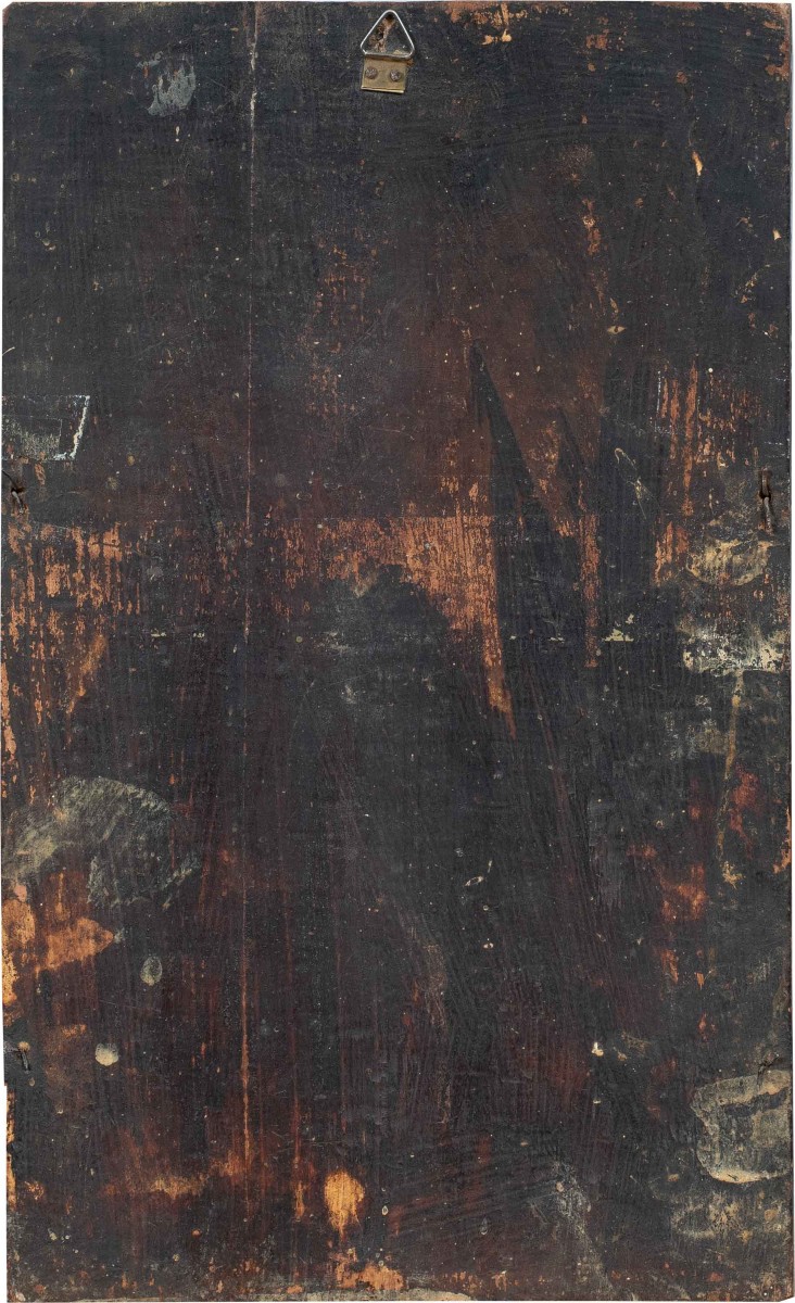 Pittore greco-ortodosso (XIX secolo) - Trittico portatile con Madonna Odigitria.-photo-3