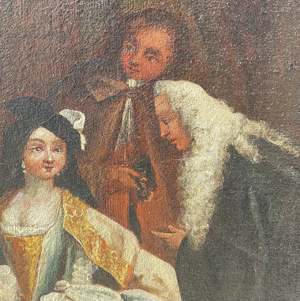 Bottega di Pietro Longhi (Venezia 1702 - Venezia 1785) - L'incontro del procuratore con la mogl-photo-1