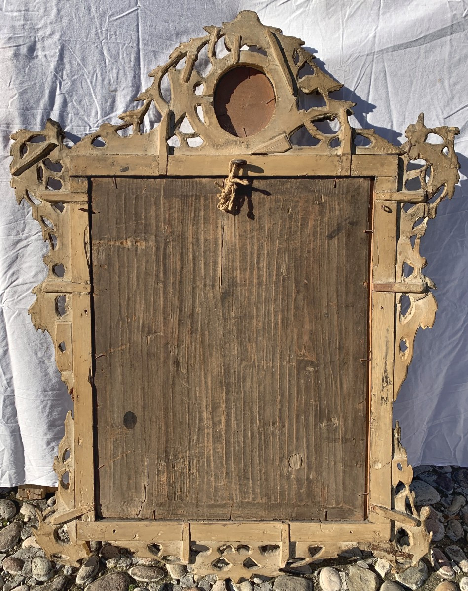 Specchiera in legno intagliato e dorato. Venezia, seconda metà XVIII secolo.-photo-2