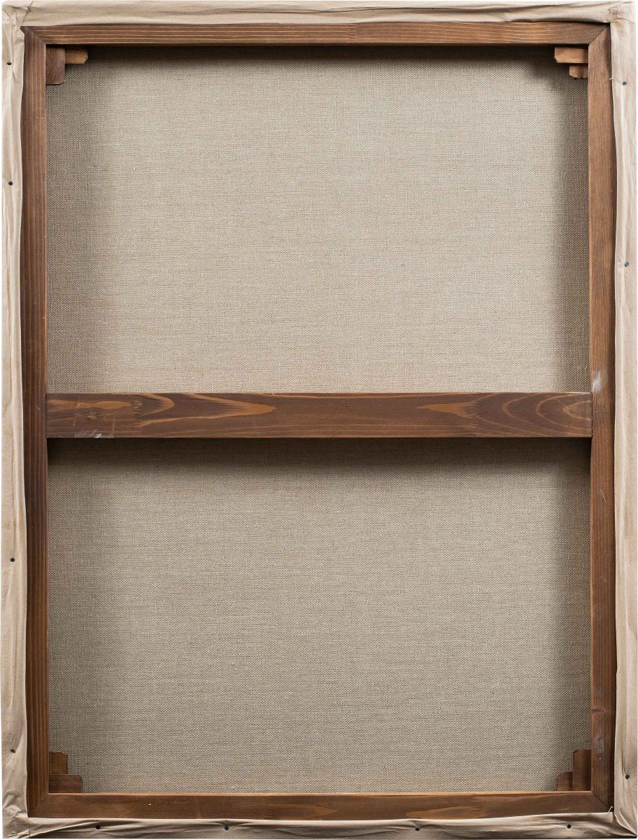 Pittore europeo (XIX secolo) - Paesaggio con bovini al guado.-photo-3