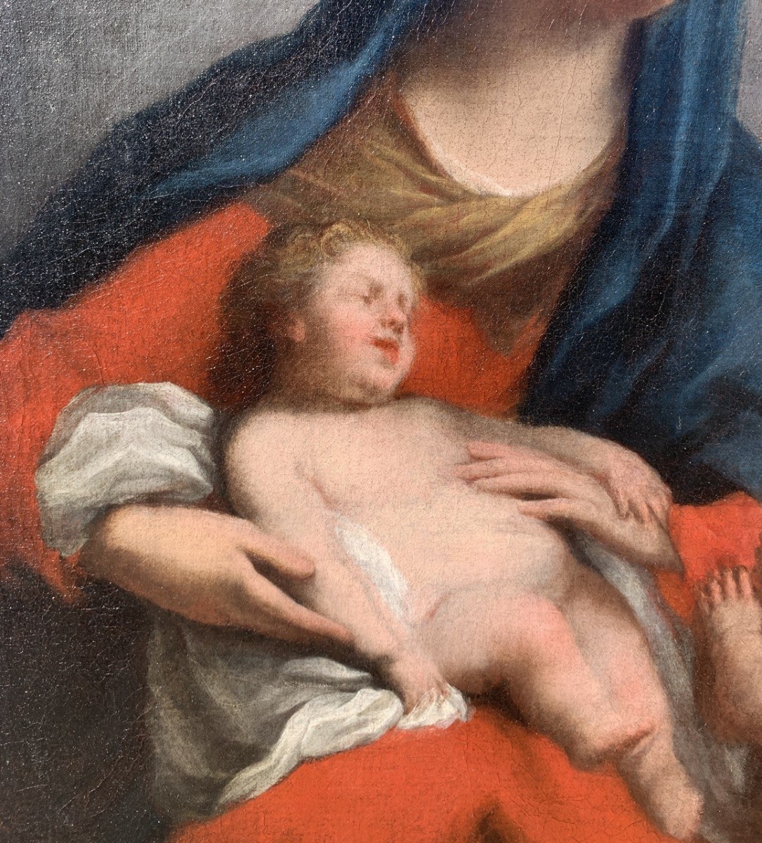 Jacopo Amigoni (Venezia 1682 - Madrid 1752) - Madonna con Bambino e San Giovannino.-photo-2