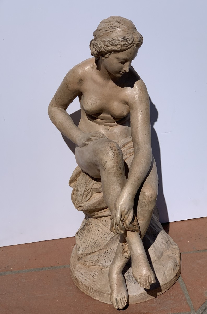 Plasticatore italiano (XVIII sec.) - Venere al bagno.-photo-4