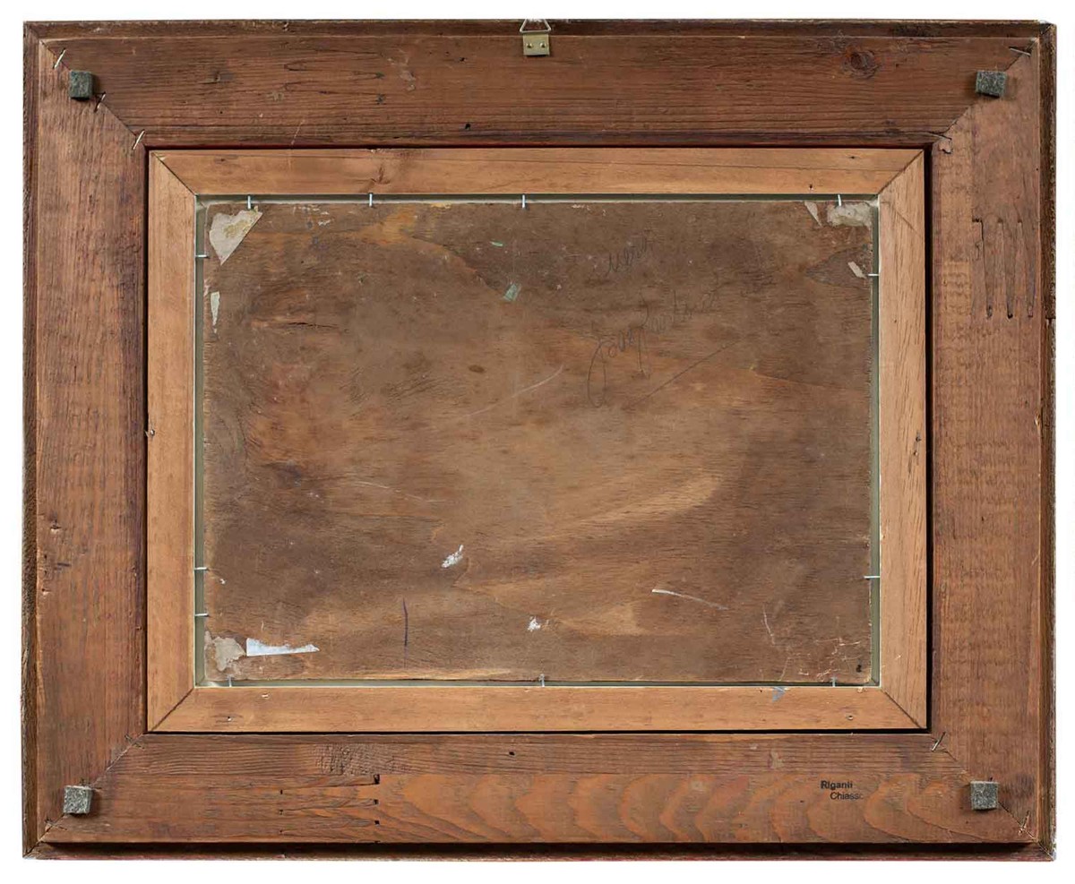 Lucia Ponga degli Ancillo (1887 - 1966) - Capriccio veneziano con rovine, barche e macchiette.-photo-3