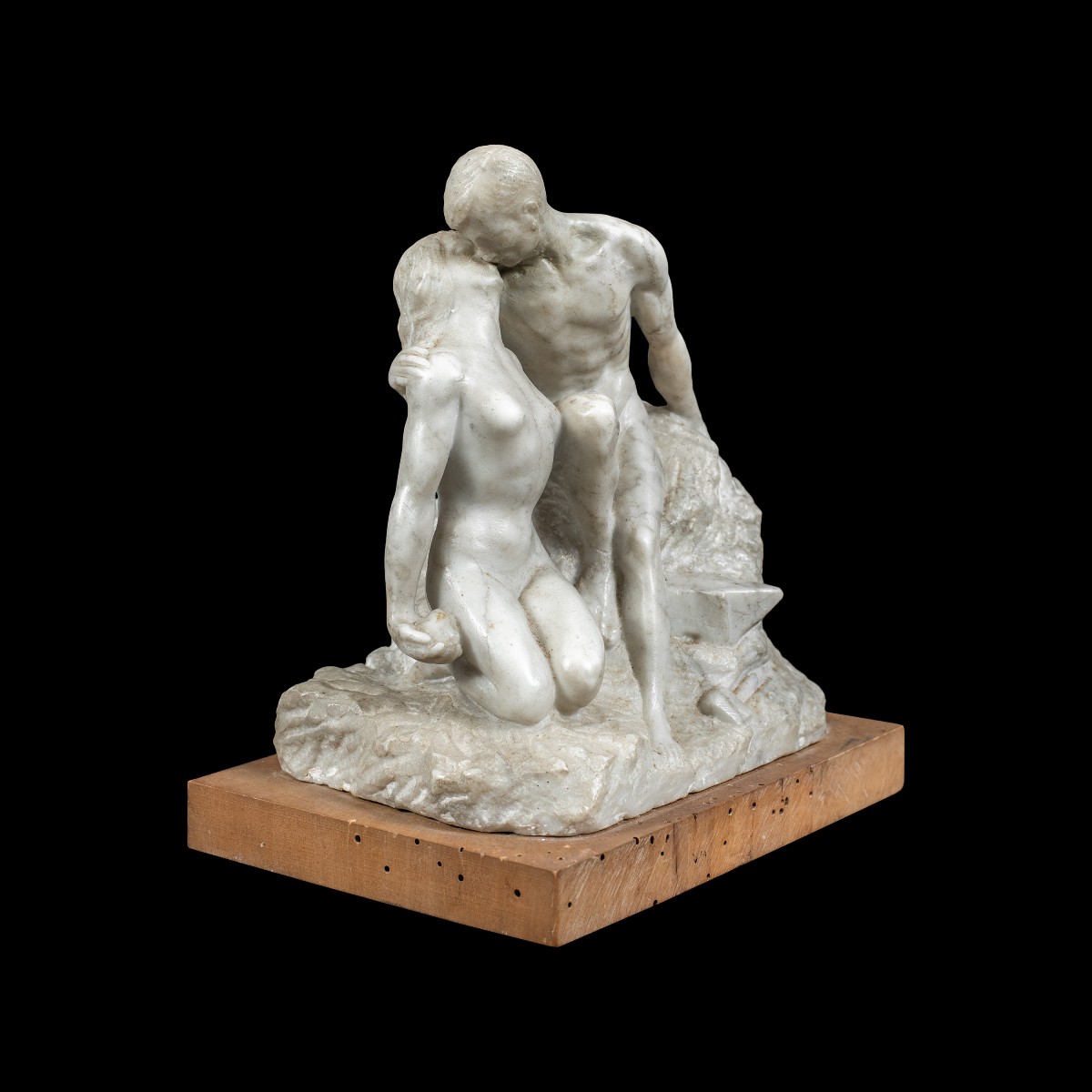 Scultore italiano (XIX secolo) - Il bacio.-photo-2