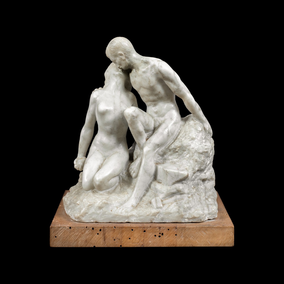 Scultore italiano (XIX secolo) - Il bacio.