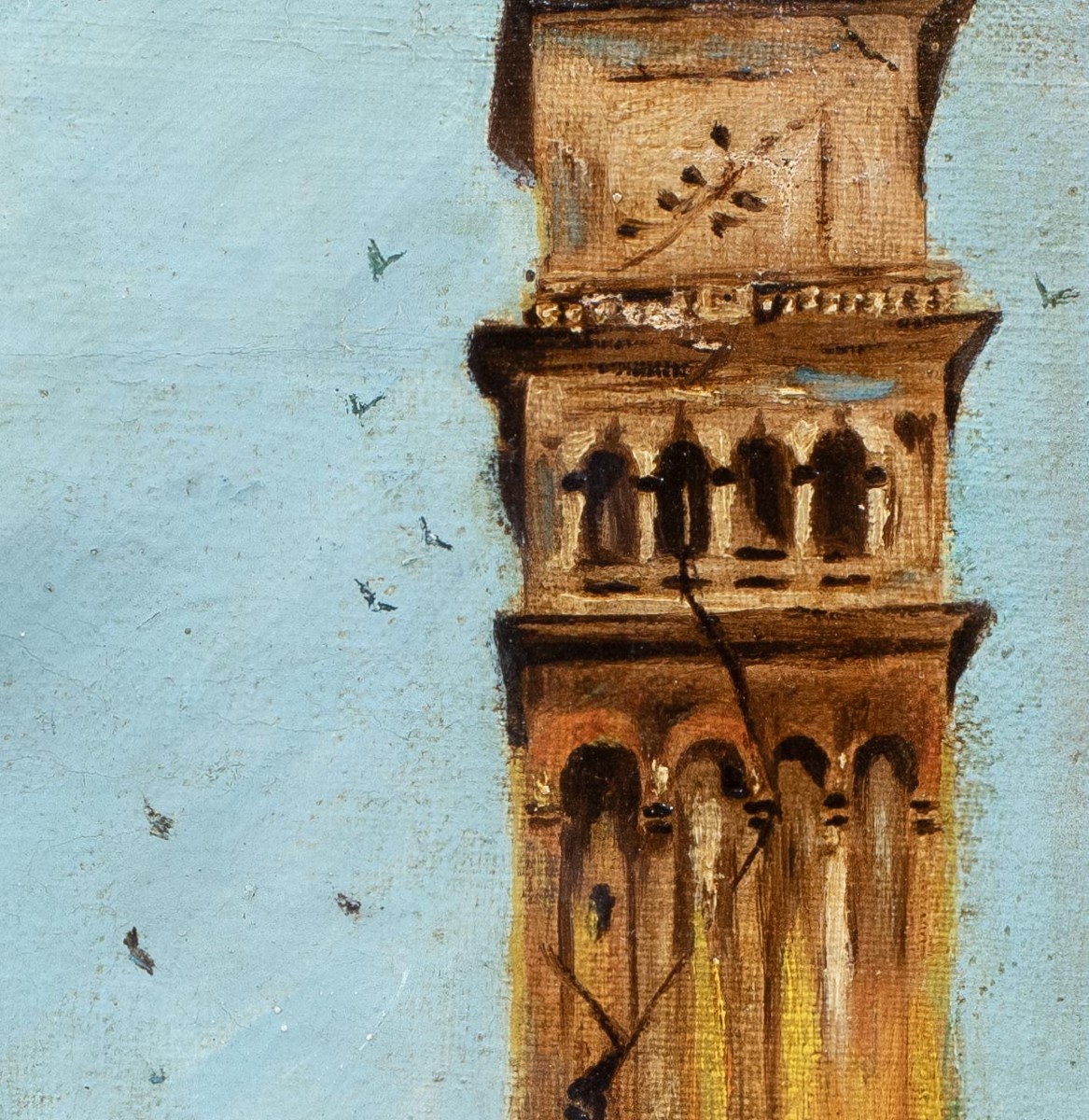 Pittore veneziano (fine XIX - inizi XX secolo) - Venezia, veduta di Piazza San Marco.-photo-4