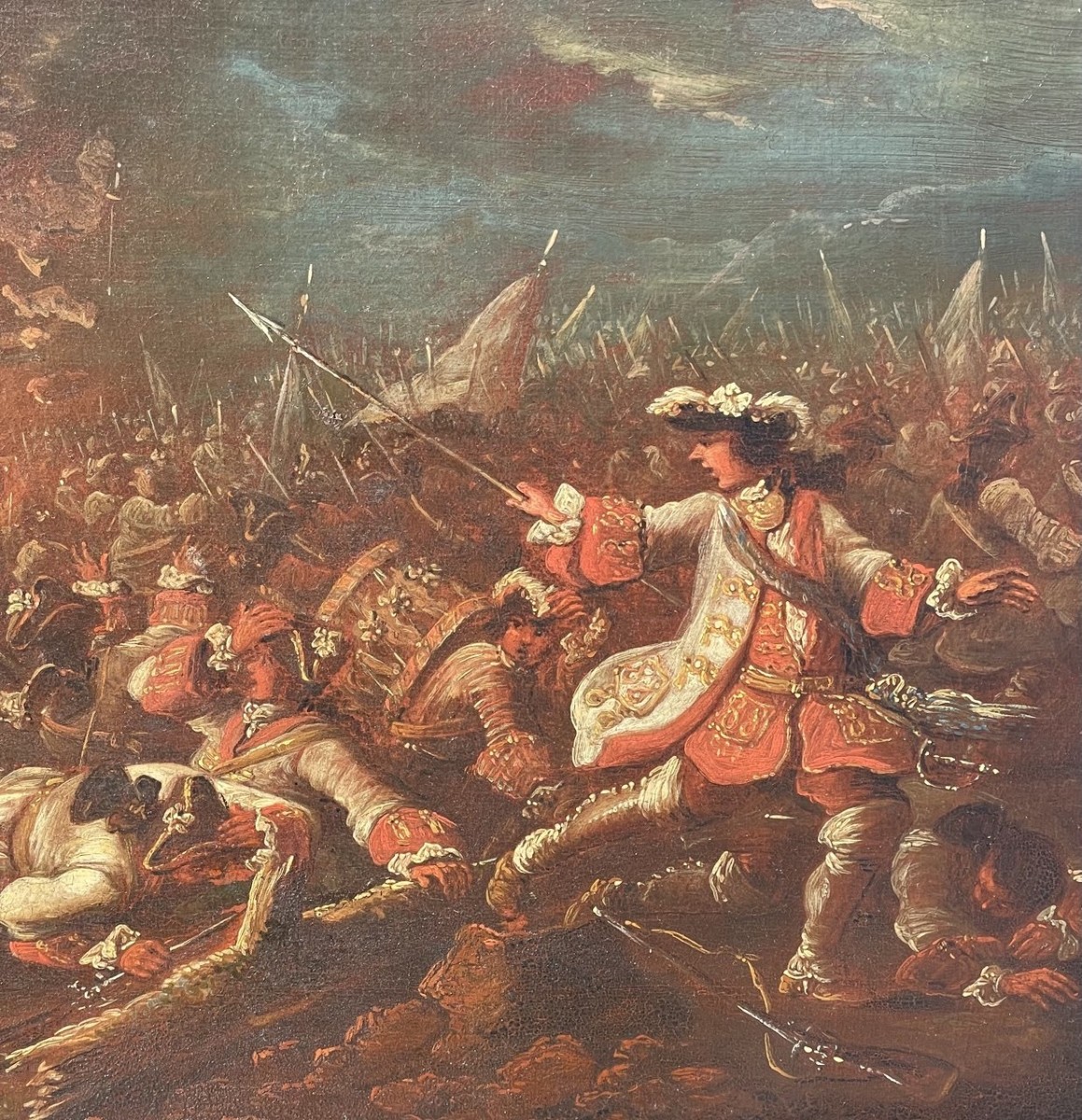 Christian Ludwig Freiherr von Löwenstern (XVIII sec.) - Scontro tra fanterie con un'esplosione.-photo-2