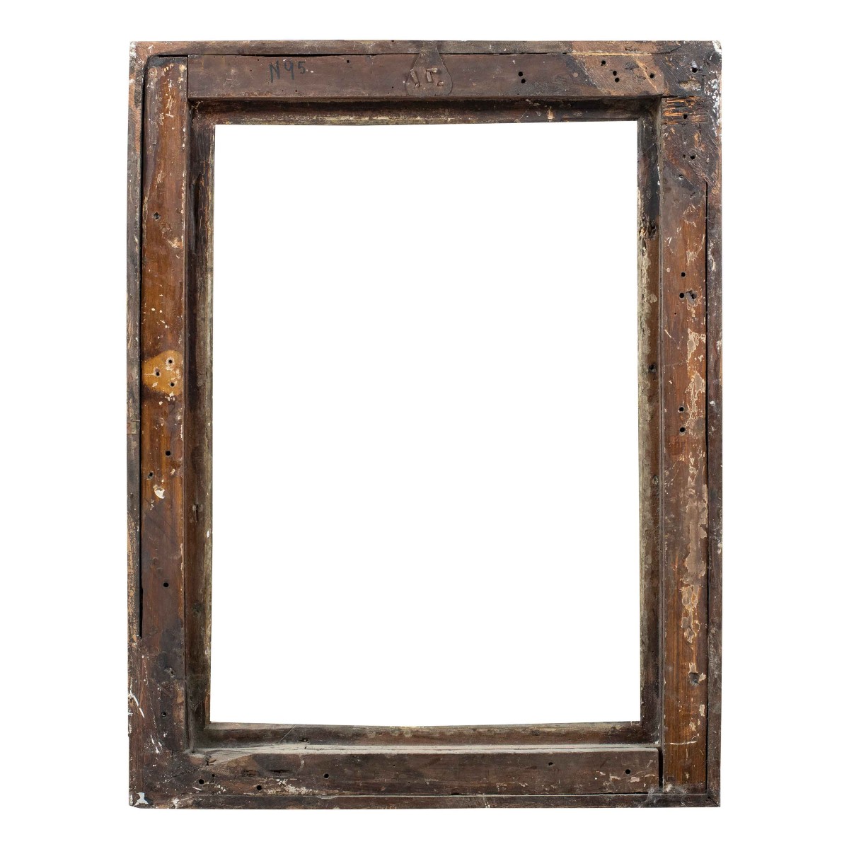 Cornice barocca in legno intagliato e dorato. Toscana, XVII secolo.-photo-4