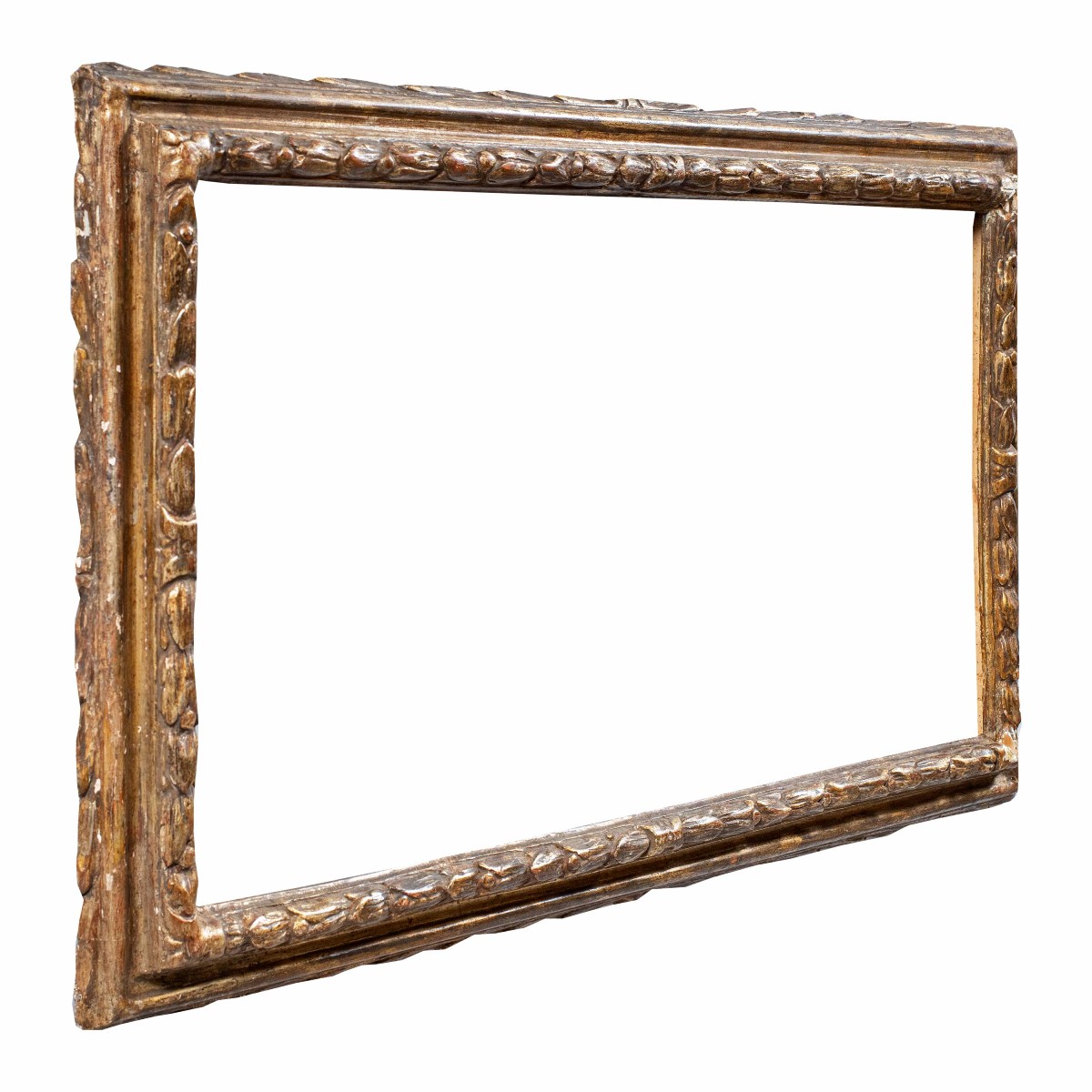 Cornice barocca in legno intagliato e dorato. Lombardia, XVII secolo.-photo-3